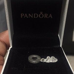 Pandora bracelet charm. BBF charm.